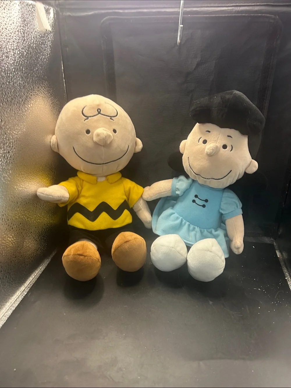 Charlie Brown & Lucy Peanuts Plush Set - Yellow and Light Blue